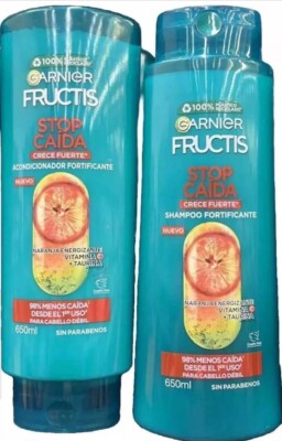 12 X Garnier Fructis Shampoo FORTIFICANTE 2 In 1 – Je 250 Ml, Für Kräftiges, Gepflegtes Haar