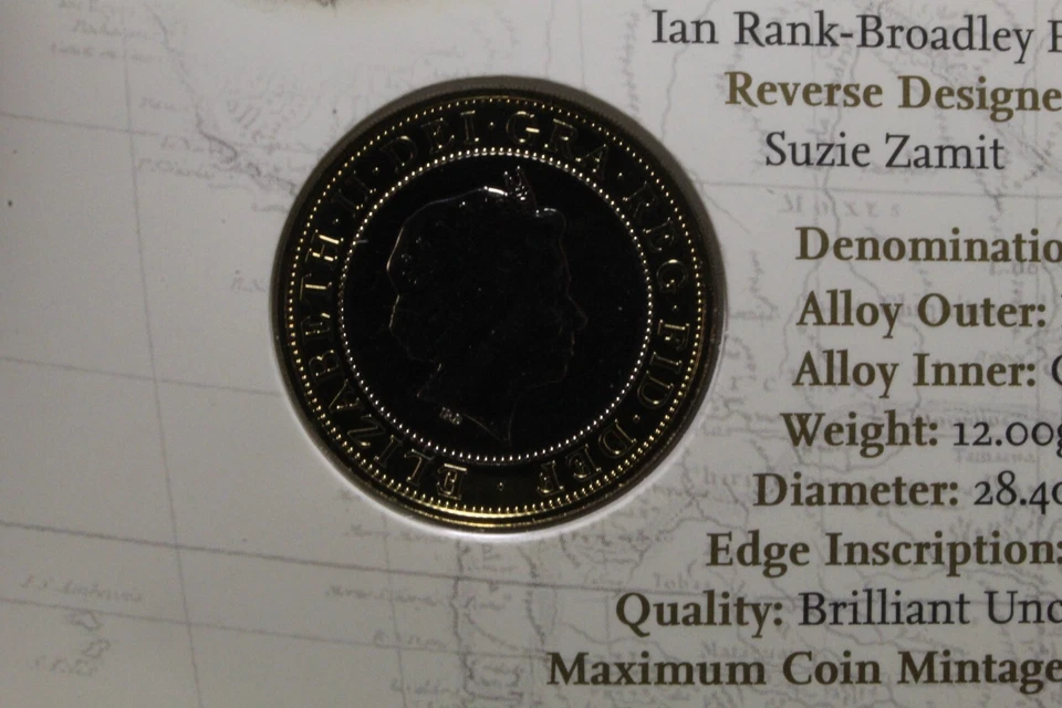 2009 The Royal Mint Charles Darwin UK Brilliant Uncirculated Two Pounds £2 Coin - Image 3 of 4
