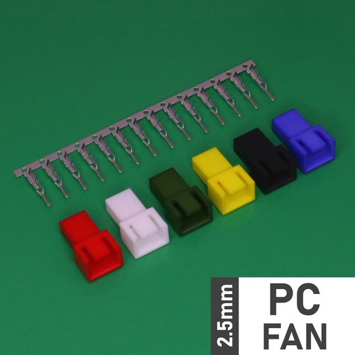 Ventilador de PC KF2510 2,54 mm enchufe + enchufe + engarces conector de color W2W (estilo Molex KK) - Imagen 4 de 7