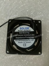 1 PCS SOLON Fan MODEL 8025B220 AC220-240V 8025 8cm 2 wire aluminum frame fan