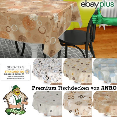 ANRO Wachstuchtischdecke Wachstuch Tischdecke abwaschbar pflegeleicht In/Outdoor