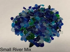  River Mix Fire Glass, Small, Gas Fire Pits, Gas Fireplace, Landscaping