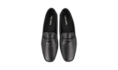 PRADA ビジネスシューズ　43 PRADA PENNY LOAFER BUSINESS SHOES 2DD158 BLACK LEATHER NEW US 12
