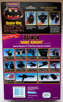 Unpunched 1990 Shadow Wing Batman Dark Knight Kenner DC Figure S60
