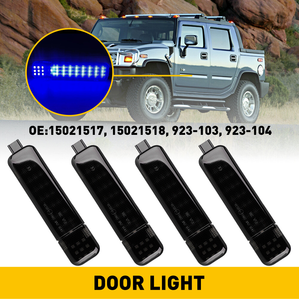 4PCS LED Door Courtesy Light For Silverado Suburban Chevy Tahoe GMC Yukon Sierra