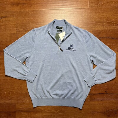 Half Zip Greg en mérinos bleu - Bleu - Monsieur | Café Coton