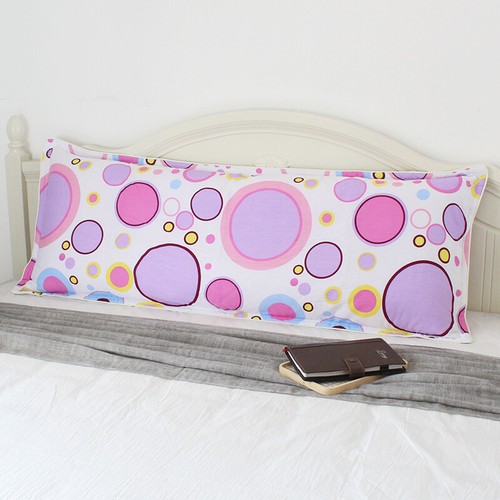 1x Long Bolster Pillowcase Flower Double Person Pillow Cover Bedding Couple Neck - Picture 12 of 41