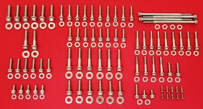 1999-2005 HARLEY DYNA ARP 12PT POLISHED STAINLESS ENGINE TRANS BOLT SET KIT
