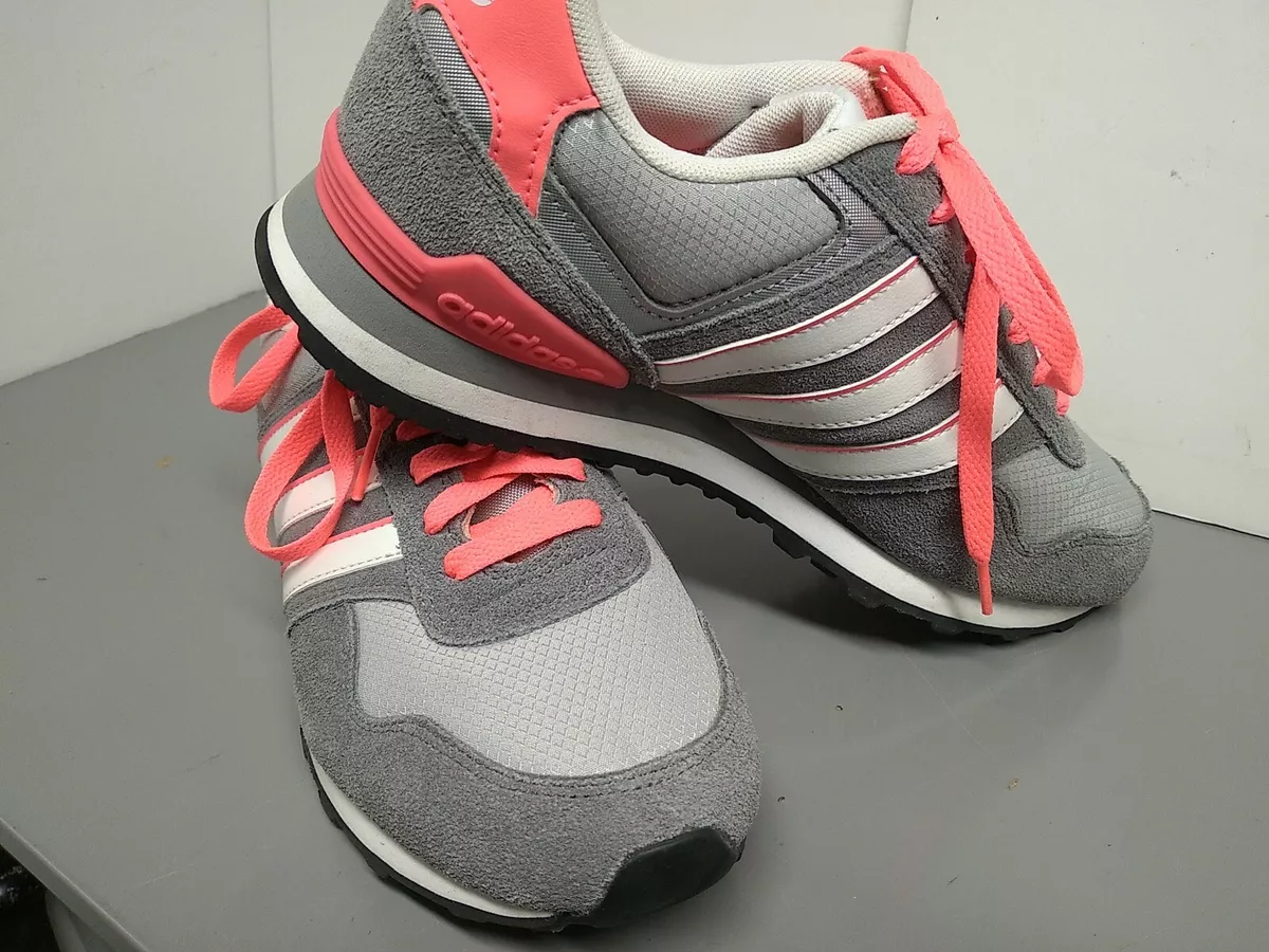 Adidas Neo Label Runeo Sneakers Sz 8 Ortholite Insoles Pink Grey eBay