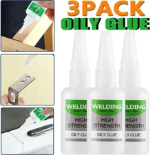3PCS Uniglue Universal Super Glue Welding High-Strength Oily Glue Mighty Insta