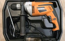 Works Hammer Drill Heavy Duty Impact Driver w/ Cord 810W 2800/min Box Hardcase a