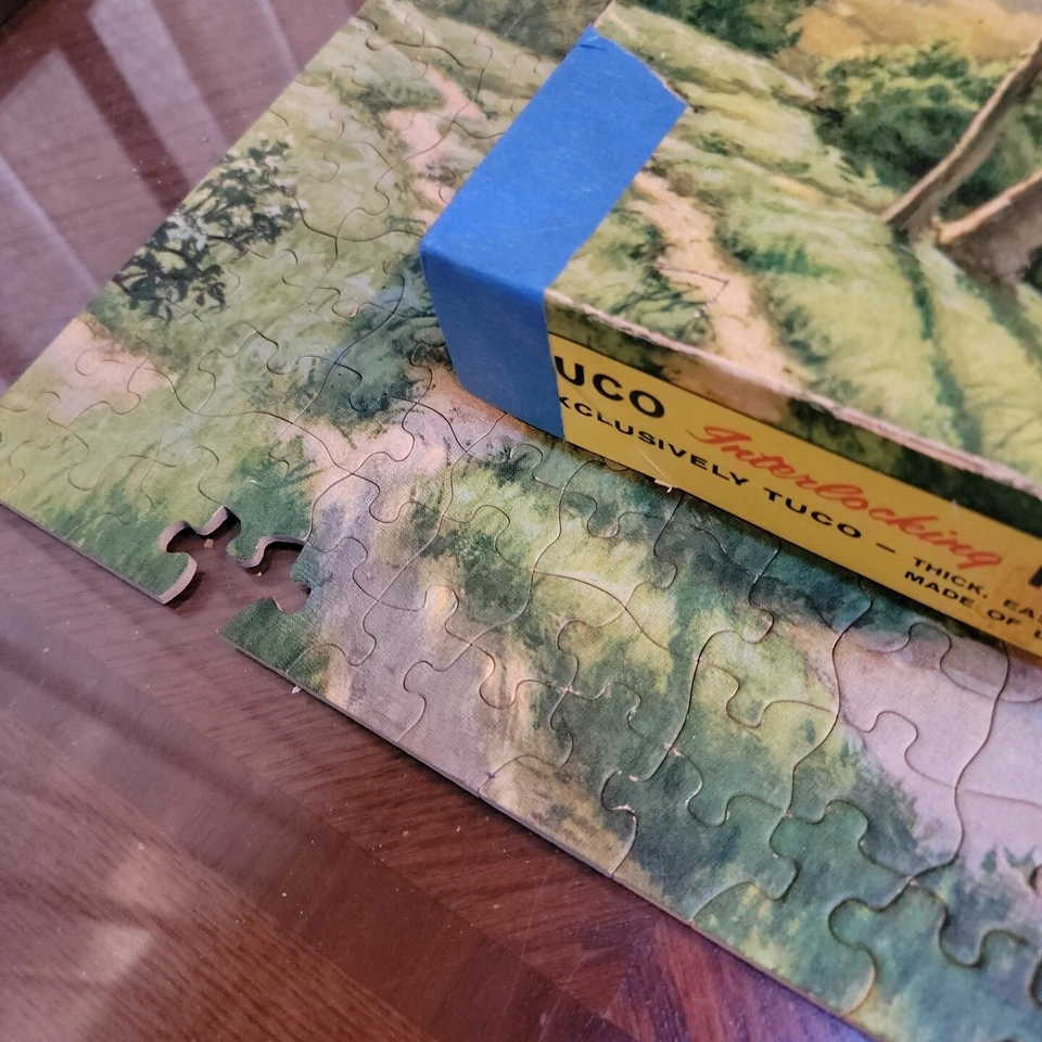 Antigo TUCO Picture Puzzle Glories of the Seine 350 a 400 peças 1 peça final faltando - Imagem 2 de 4