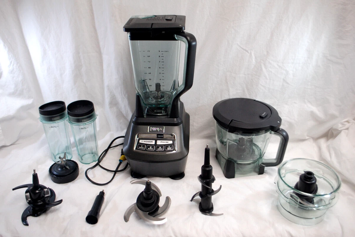 NINJA Mega Kitchen System 72 oz. 5-Speed Black Blender and Food