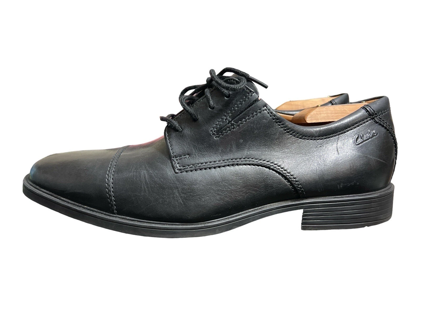 CLARKS Collection By Clark’s scarpa Oxford stringata casual elegante nera 15770 uomo taglia 8 5