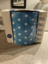 MR ICE BUCKET 3Qt Turquoise Polka Dots MULTI USE SERVING BOWL NIB