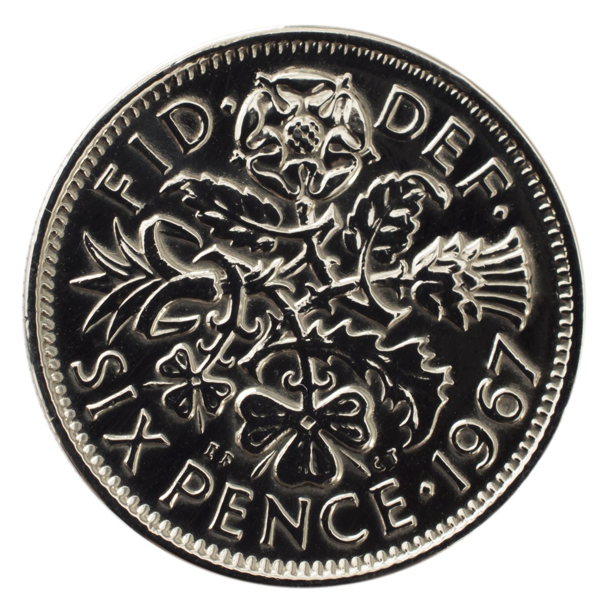 POLISHED SILVER SIXPENCE CHOICE OF DATE 1947-1967 BIRTHDAY