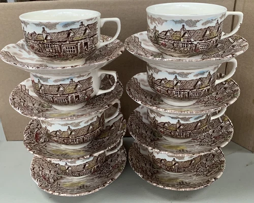 Johnson Brothers Old English Countryside Cup & Saucer, set of 4