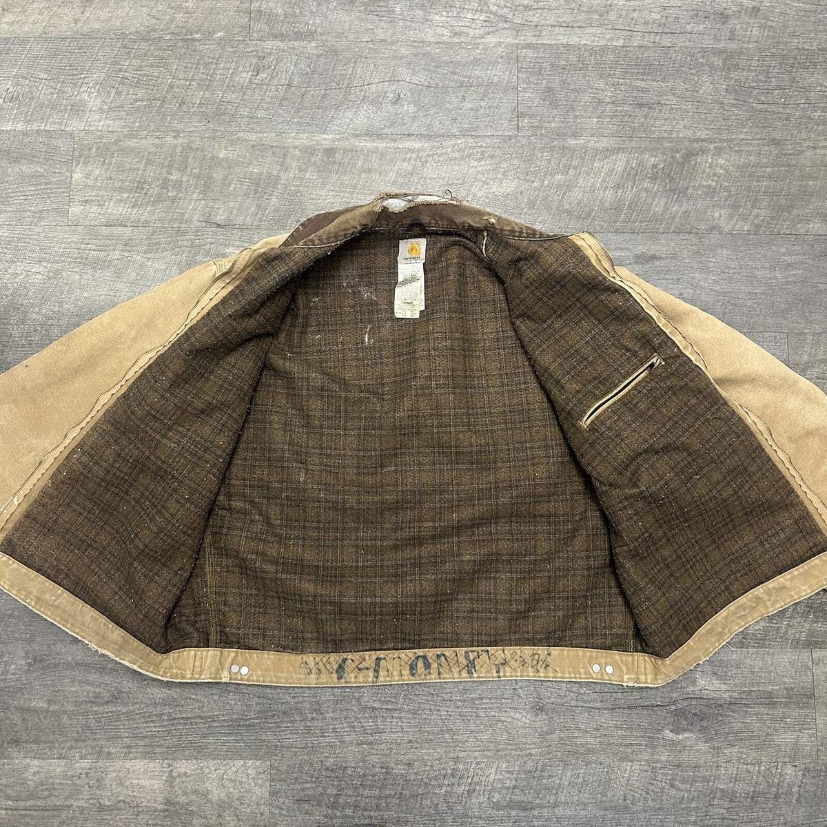 Vintage Carhartt J97 CML Detroit Work Jacket Men's Size 2XL Tall