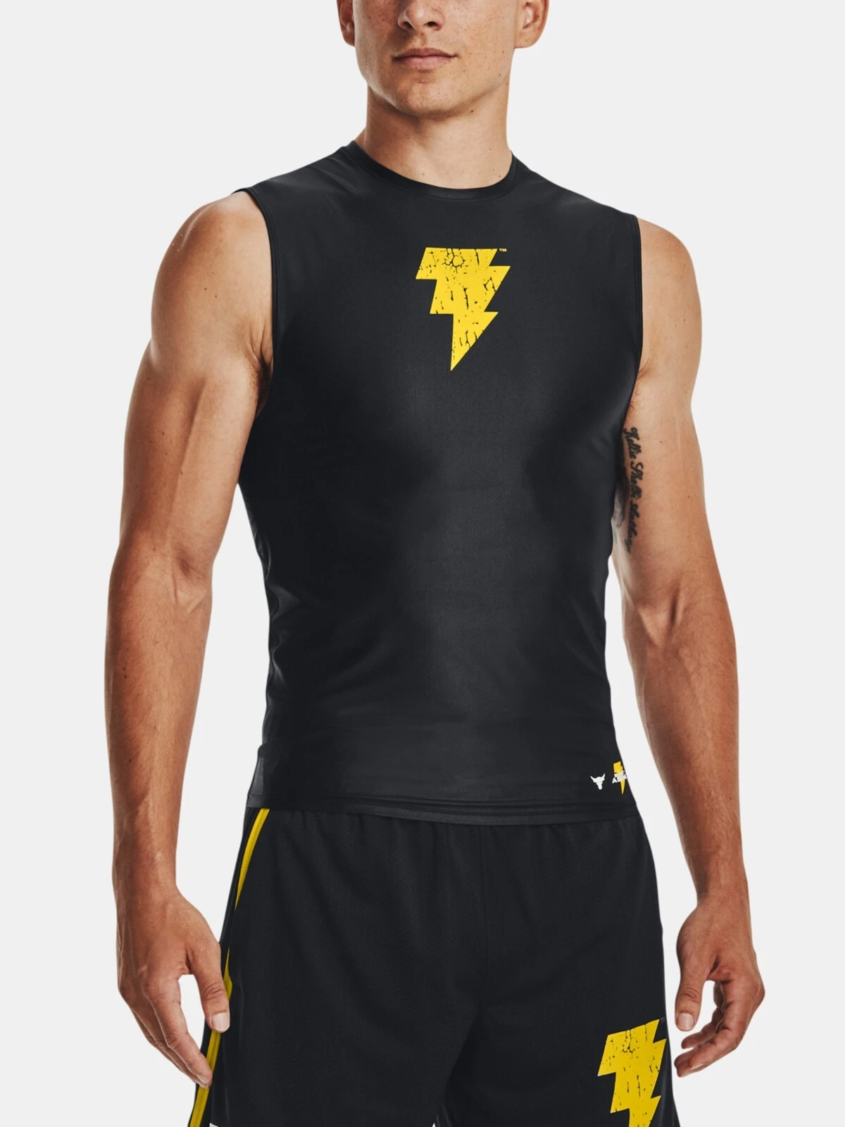 Under Armour UA Men's Project Rock HeatGear® Iso-Chill Black Adam Tank 1377746