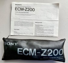 SONY Video Camera Electret Condenser Microphone ECM-Z200 with Pouch