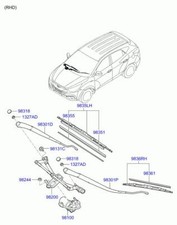 983102S000 Wischblatt Vorne Links für HYUNDAI IX35 (EL/LM) Classic 2WD 3627942