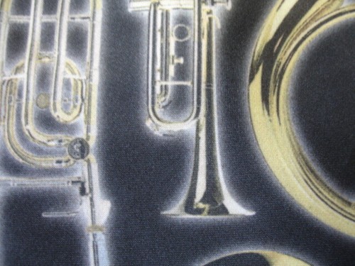 RALPH MARLIN RM Men's Designer Neck Tie Neckwear BRASS INSTRUMENTS Musical Theme - Picture 2 of 4