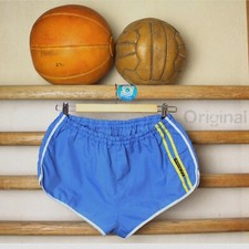 1970s shorts 70s original  vintage size 50/M-L GDR nylon shorts GDR sports gym pants