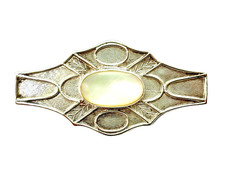 Vintage 1987 DSW David Scott Walker Sterling Silver Mother of Pearl Brooch 10gr