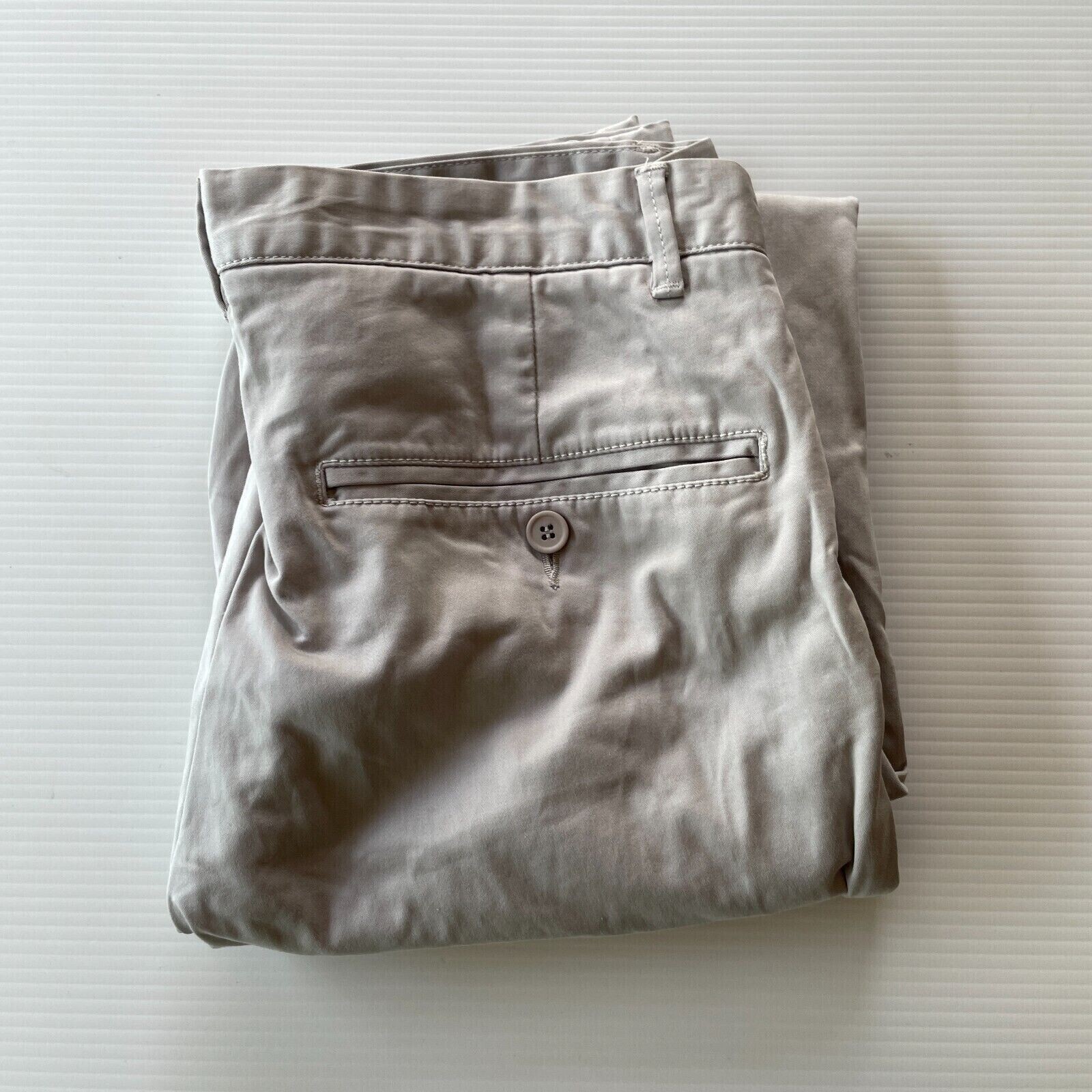 Connor Slim Fit Beige Chino Pants for Men Size 30 Summer Casual Style