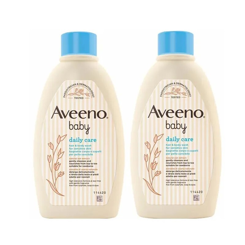Bagnetto Corpo &amp; Capelli Aveeno Baby 2x250ml