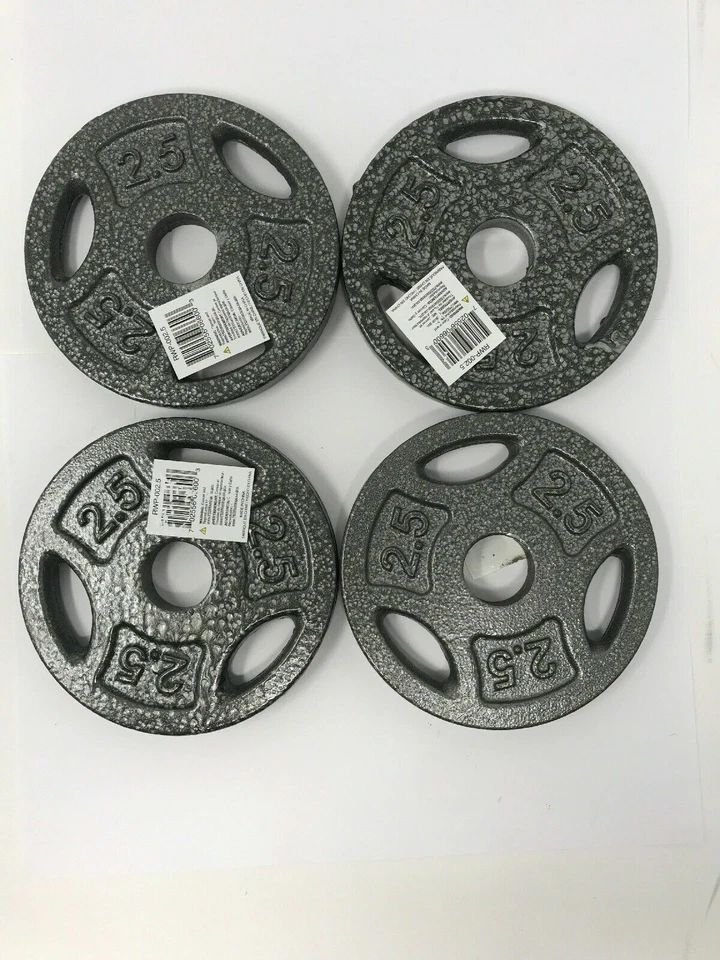 Juego de 2 o 4 placas de hierro fundido estándar de 1" CAP de 2,5 lb/5 lb/10 lb/25 lb Foto 3 de 4