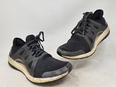 Adidas Womens Pure Boost X Black Sz Running Athletic Sneakers