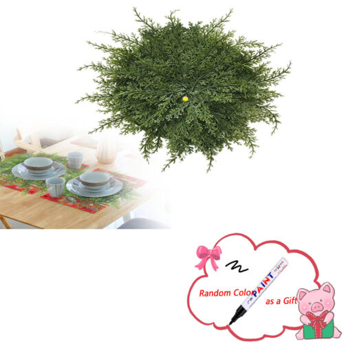 Faux Cedar Placemats Faux Cedar Greenery Placemats Mat Green Tabletop Decor