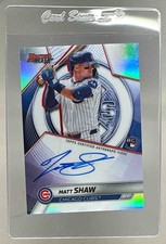 Matt Shaw 2025 Bowman's Best #B25-MS Refractor Rookie Auto RC