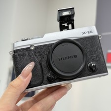 Fujifilm X Series X-E2 XE2 16.3MP Digital Camera Silver Body Only Tested