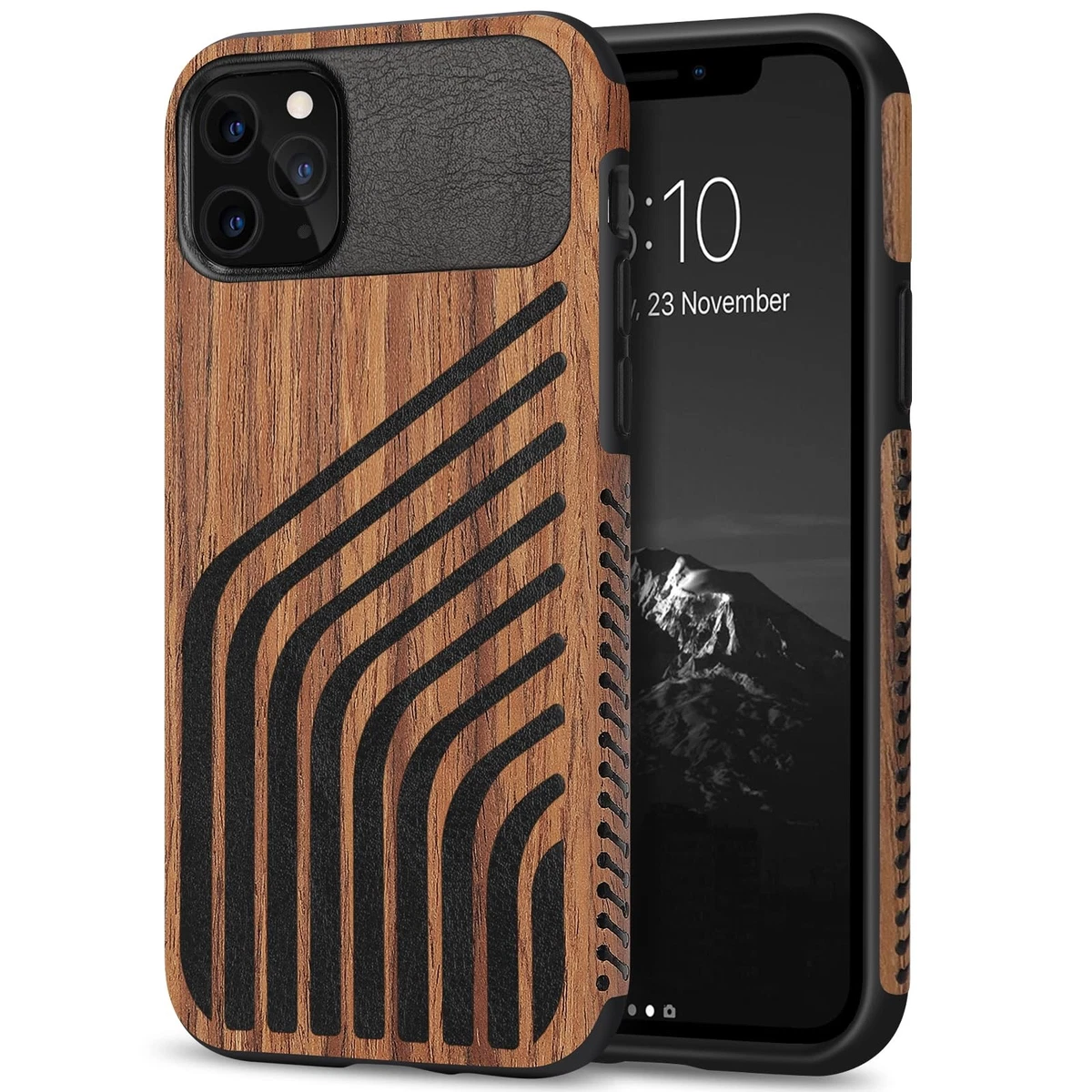TENDLIN Cover IPhone 15 Rigida Opaca Traslucida, Paraurti TPU Morbido, Antigraffio, Sottile, Supporta Ricarica Wireless, Nero