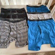 Hanes Comfort Flex Men's Boxer Briefs 6 Piece L Multicolor Cotton Jersey