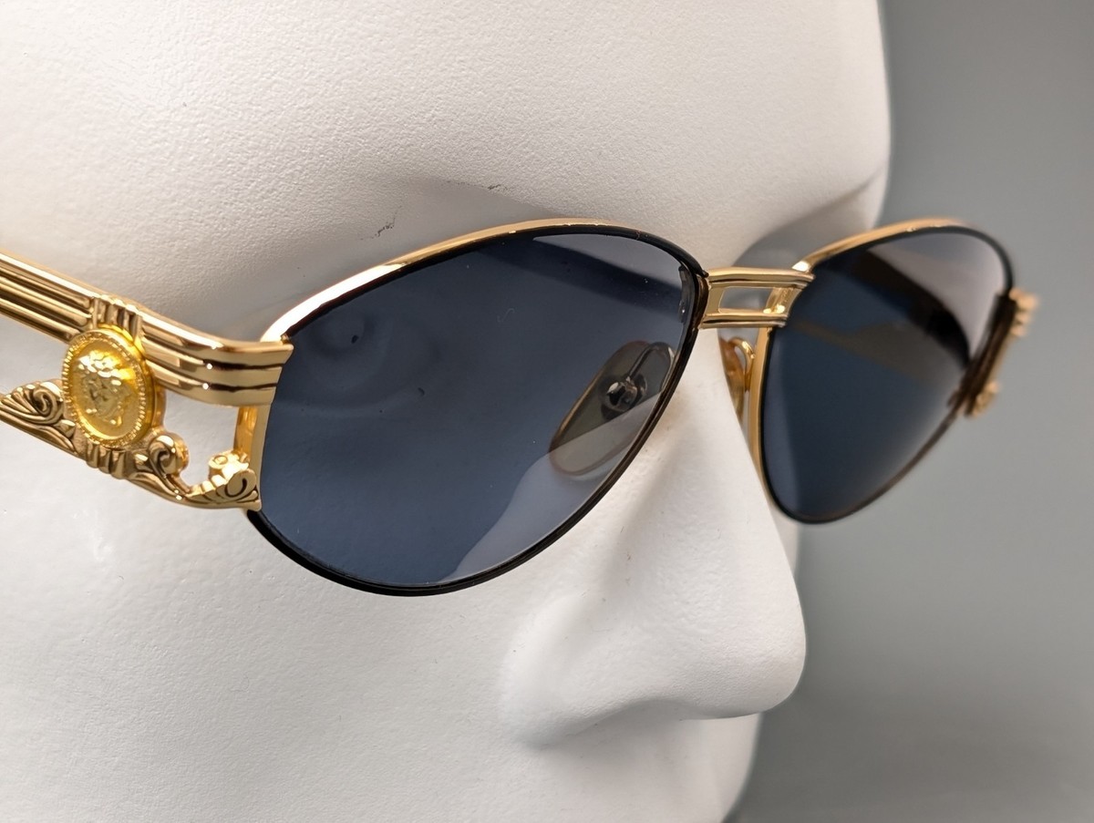 GIANNI VERSACE MOD S75 col.16L GOLD Black Men