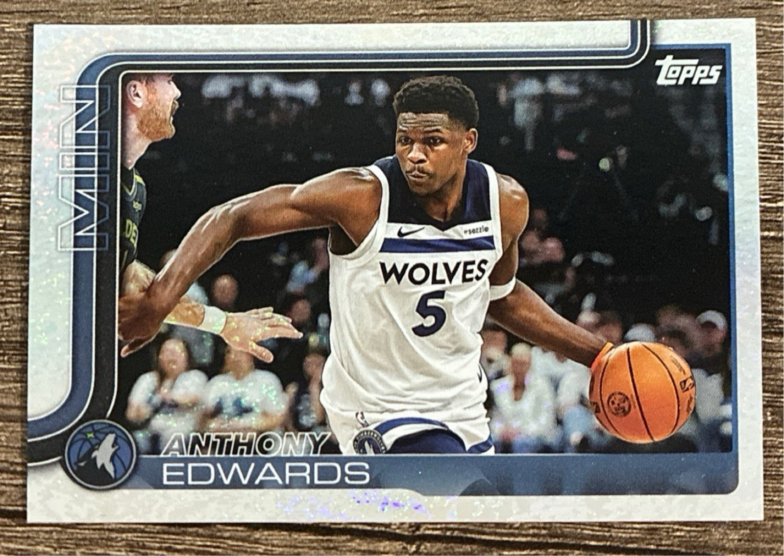 2025-26 Topps Anthony Edwards Sandglitter #108 Timberwolves