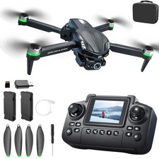 S168 Drone with Screen Controller, Brushless Motor, Altitude Hold, Key Take O...