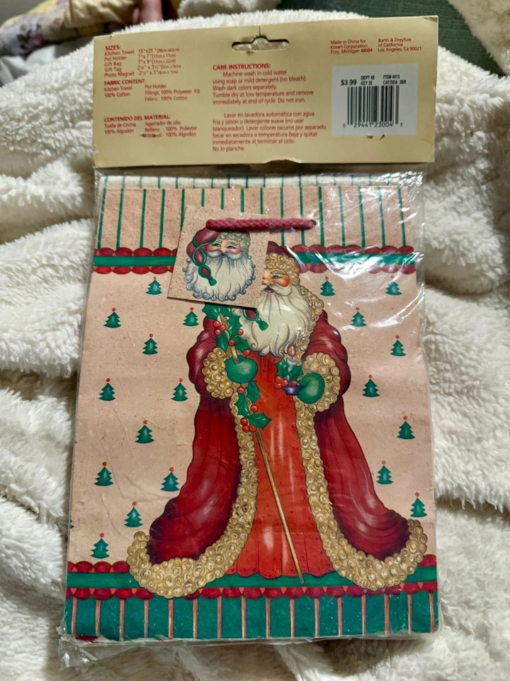 Ashley Taylor Navidad 5 Piezas Set de Regalo Toalla de Cocina Soporte para Olla Imán Regalo Ba Foto 2 de 2