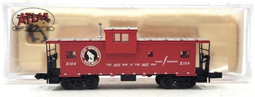Atlas 30332 escala N Great Northern EV Caboose #X104 LN/caja | Condition: Used