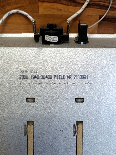 Miele Trockner Heizung Heizelement HR 22.62 230V 1940/3040W M.Nr. 7113921