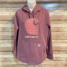 Carhartt Women  s Rain Defender Medium Relaxed Fit Mid weight Logo Sweatshirt