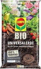 COMPO BIO Universal-Erde torffrei - für alle Garten- und Balkonpflanzen - 7.5 L