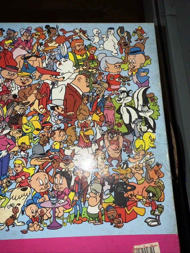 Rompecabezas completo de 300 piezas de fantasía Looney Tunes de colección Warner Bros 1990 RARO Foto 4 de 4