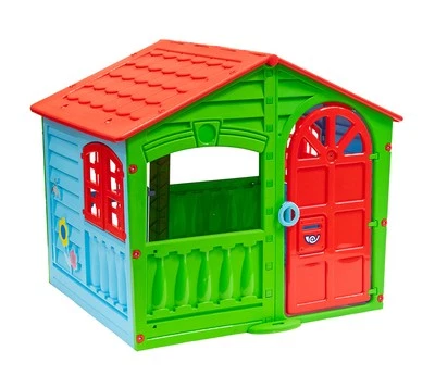 Spielhaus Kinderspielhaus Gartenhaus Kunstoff Westmann Bunt 140x111x115cm