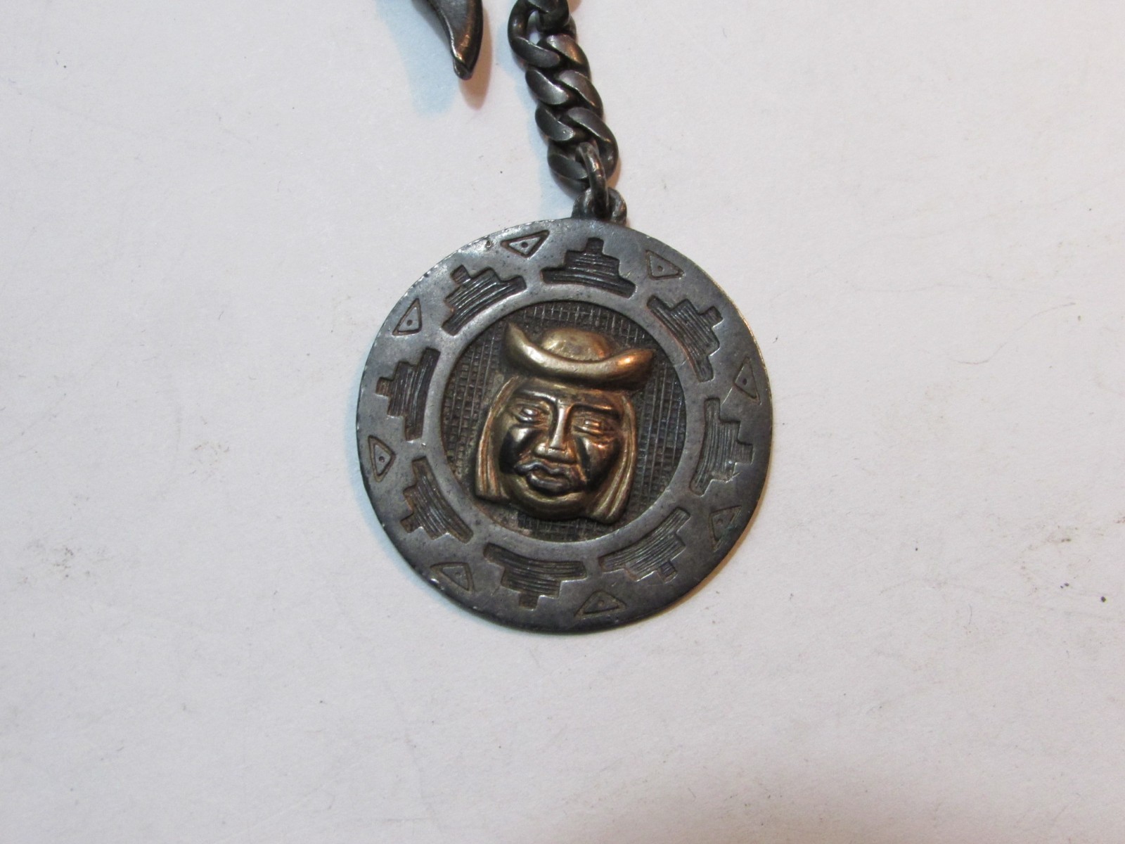 Vtg. 925 Solid Sterling Silver AZTEC Theme Mexico… - image 6