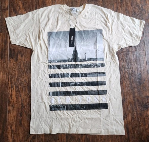 Fashion Nova Skyline View NY New York Tee T Shirt Cream, Women's Size M, NEW!!