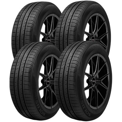 (QTY 4) 215/45R17 Kumho Solus TA31 87H SL Black Wall Tires